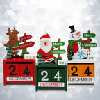 Vintage-style wooden old man ornament for Christmas Advent countdown