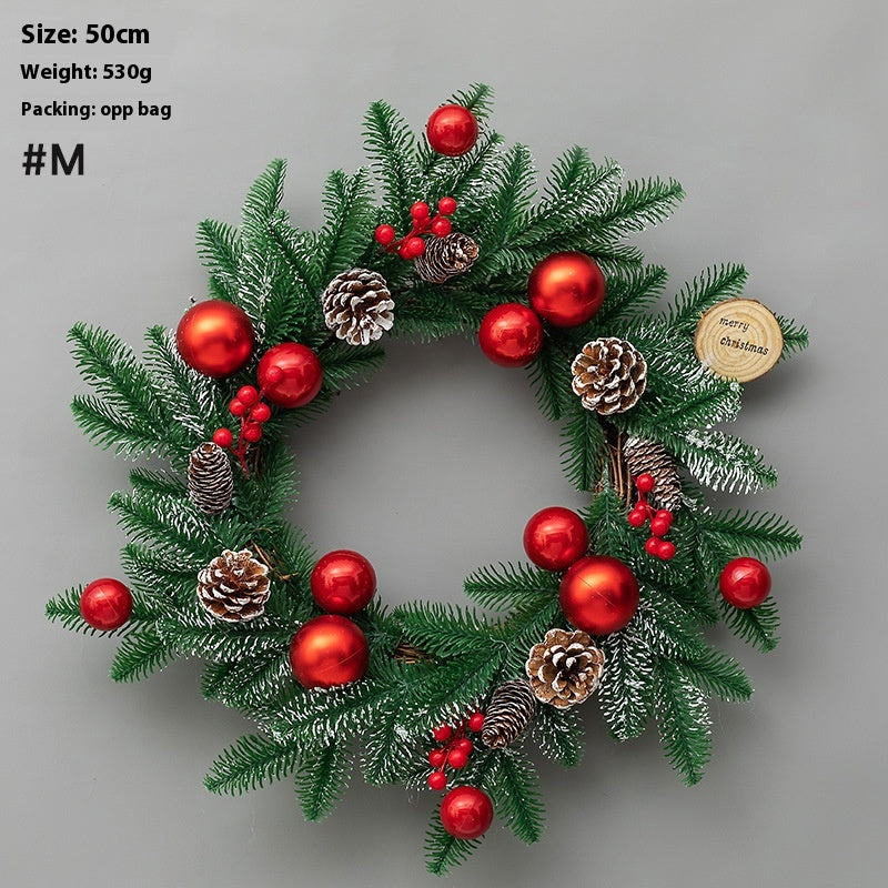 Light luxury Christmas wreath for above door or mantel