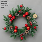 Light luxury Christmas wreath for above door or mantel