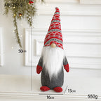 Cloth Christmas Rudolf ornament in festive holiday setting