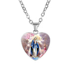 Virgin Mary portrait necklace for women and girls