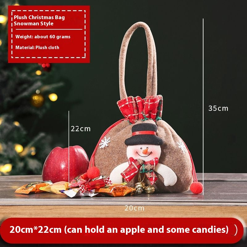 Christmas Candy Bag - Santa Gift Bag - Christian Home Decor