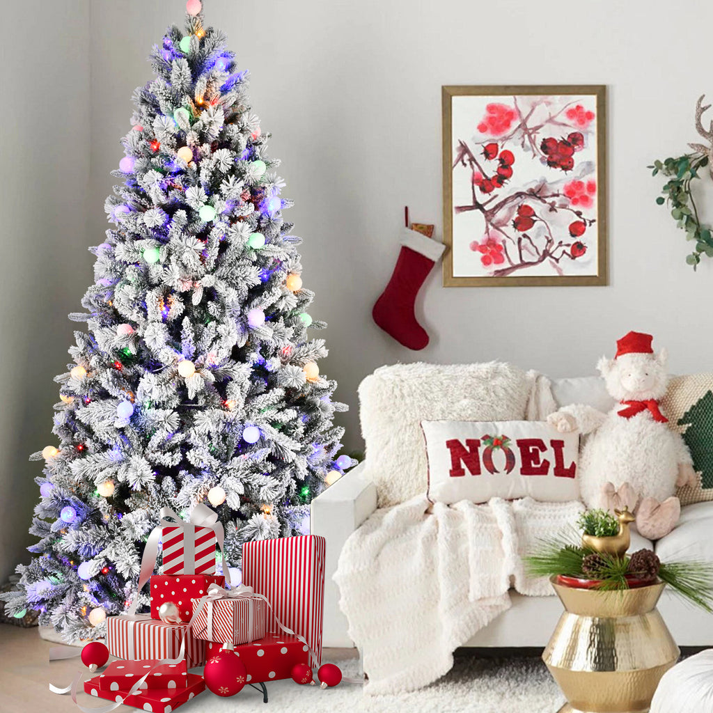 Undecorated Christmas tree ready for holiday decorating