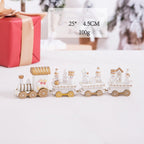 Solid Wood Advent Calendar Scene Decoration - Christian Home Decor