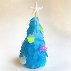 Unique blue PVC Christmas tree decoration with ocean world theme for Christian homes