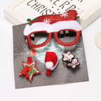 Variety of Christmas ornaments and decorations from the complete set