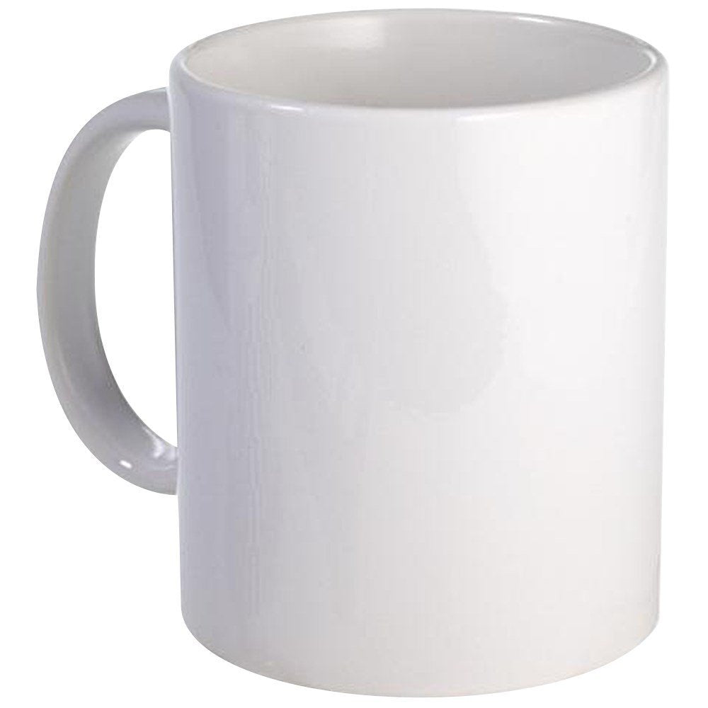 Ceramic coffee mug with C-handle showing durability