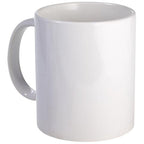 Ceramic coffee mug with C-handle showing durability