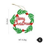 Wooden Christmas pendant showcasing natural material beauty
