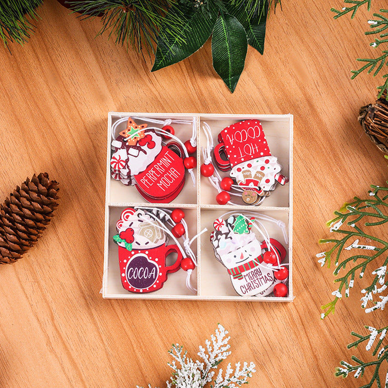 Wooden Gingerbread Man Pendant Ornaments - Christian Jewelry