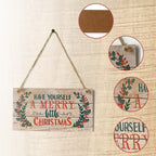 Christmas hanging pendant in natural beech wood for Christian home decor