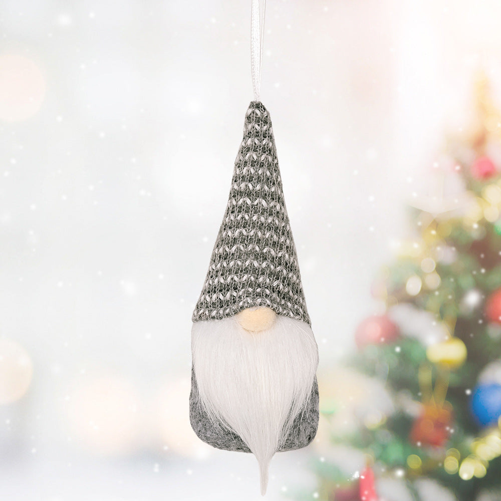 Small fabric Christmas pendant ornament for faith-based holiday decor