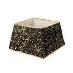 Hexagonal design Christmas tree skirt with sequin detail