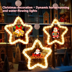 Battery-powered Christmas pendant hanging decoration for indoor display