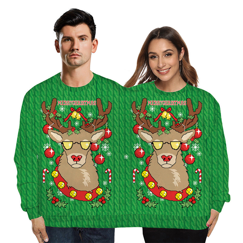 Couple Christmas attire with spiritual design