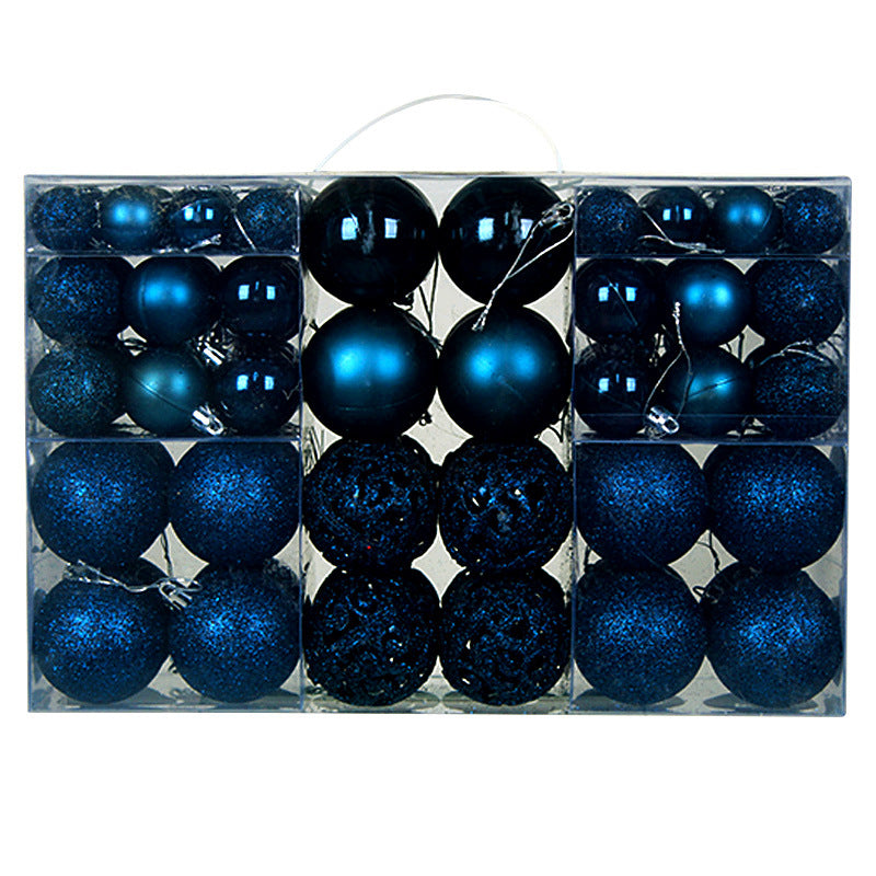 Festive Christmas balls in assorted seasonal colors