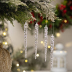 Crushed ice finish pendant ornament hanging gracefully