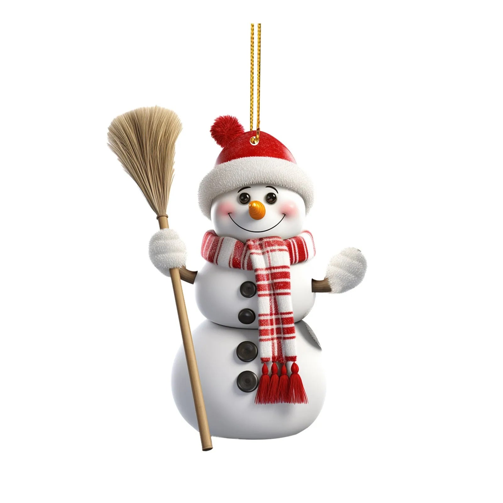 Acrylic snowman ornament for holidays
