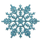 Red and green snowflake hangers with holiday appeal