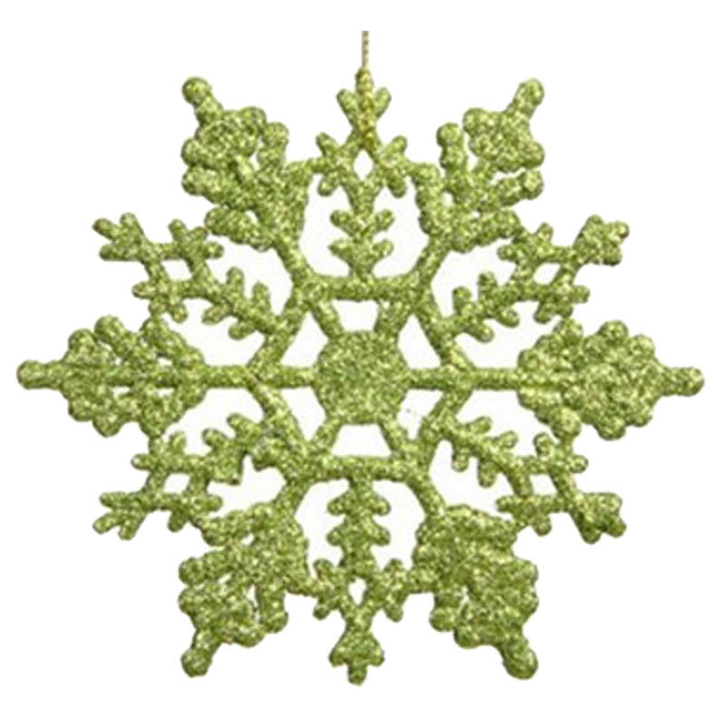 Sparkling acrylic snowflake hanger for festive decorating