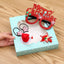 Christmas ornament glasses hairpin festive holiday decor
