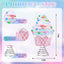 Pastel ice cream style foam Christmas tree ornament for holiday decorating