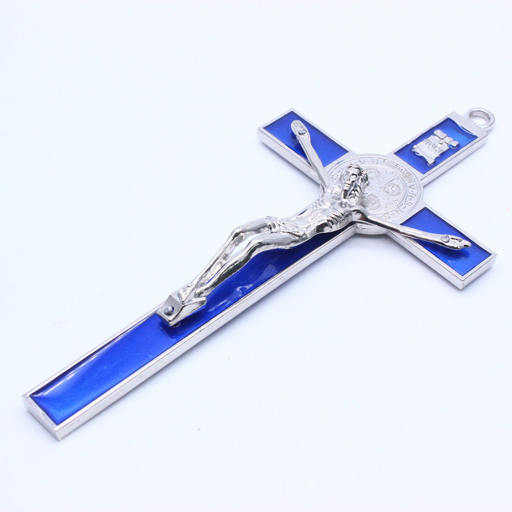 Jesus crucifix wall hanging with traditional religious design