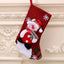 Multicolor Christmas hanging socks with festive holiday designs for home decor