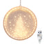 Round holiday ambience light with soft glow for indoor Christmas decorating