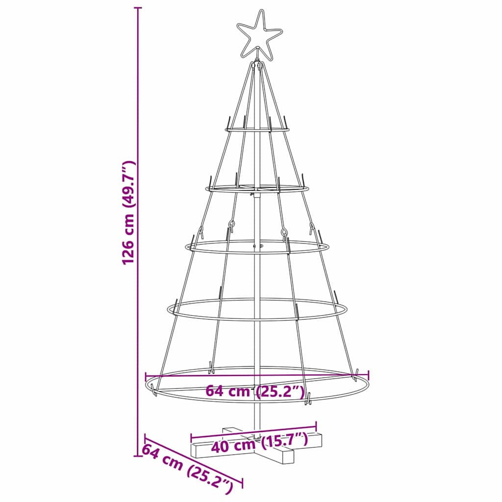 125 cm Pine Cone Christmas Tree with Stand