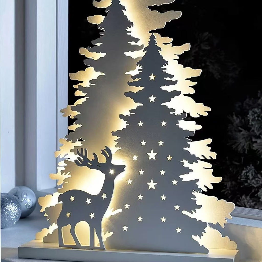 Wooden Christmas ornament for faith-based holiday decor
