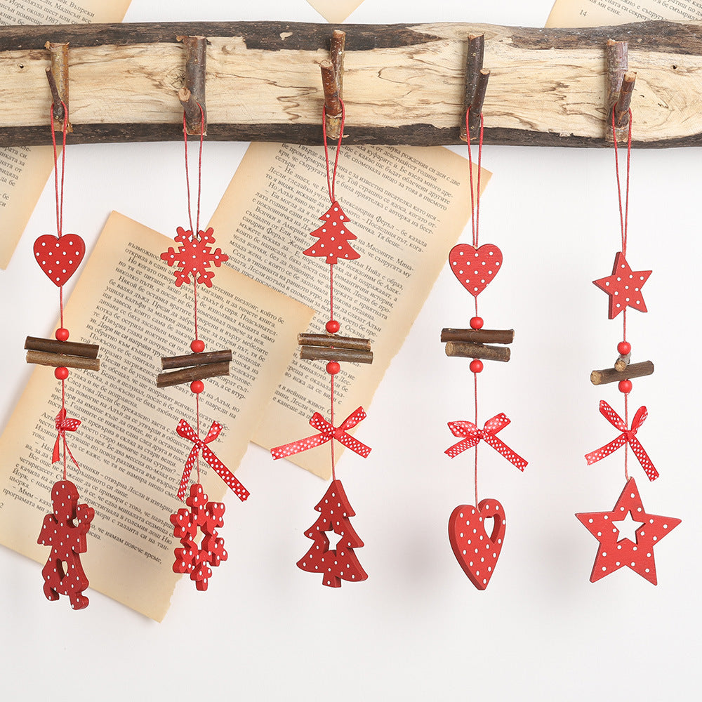 Handcrafted wooden angel pendant for faith gifts