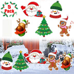 Snowman Christmas yard placard for winter decor