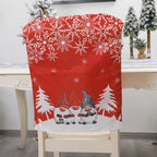 English alphabet chair cover in classic red for holiday celebration decor