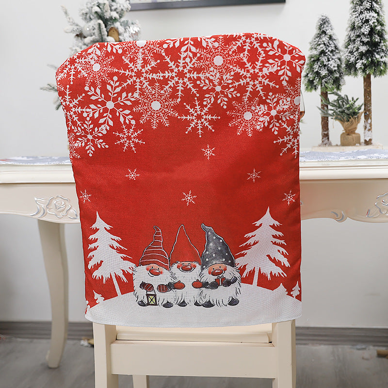 English alphabet chair cover in classic red for holiday celebration decor