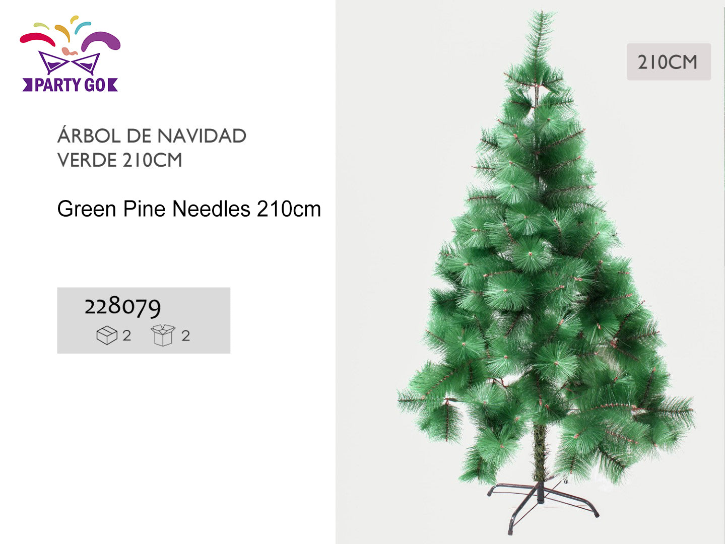 Decorated green Christmas tree with ornaments and string lights in festive home setting