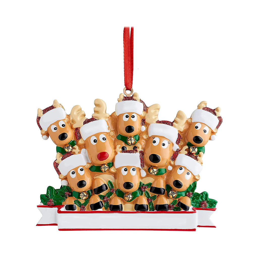 Christmas reindeer family pendant displayed for home decor