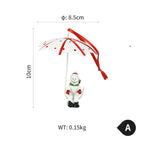 Festive Iron Christmas Tree Ornaments Set - Christian Home Decor