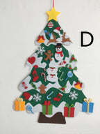 Festive felt Christmas decorations with snowflakes and bells for holiday display