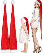 Soft Flannel Christmas Hat in Red and White Stripes for Holiday Family Photos