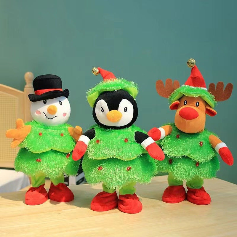 Festive Christmas plush toy for holiday celebrations