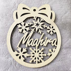 Wooden Christmas Tree Pendant - Faith Holiday Decor - Christian Jewelry