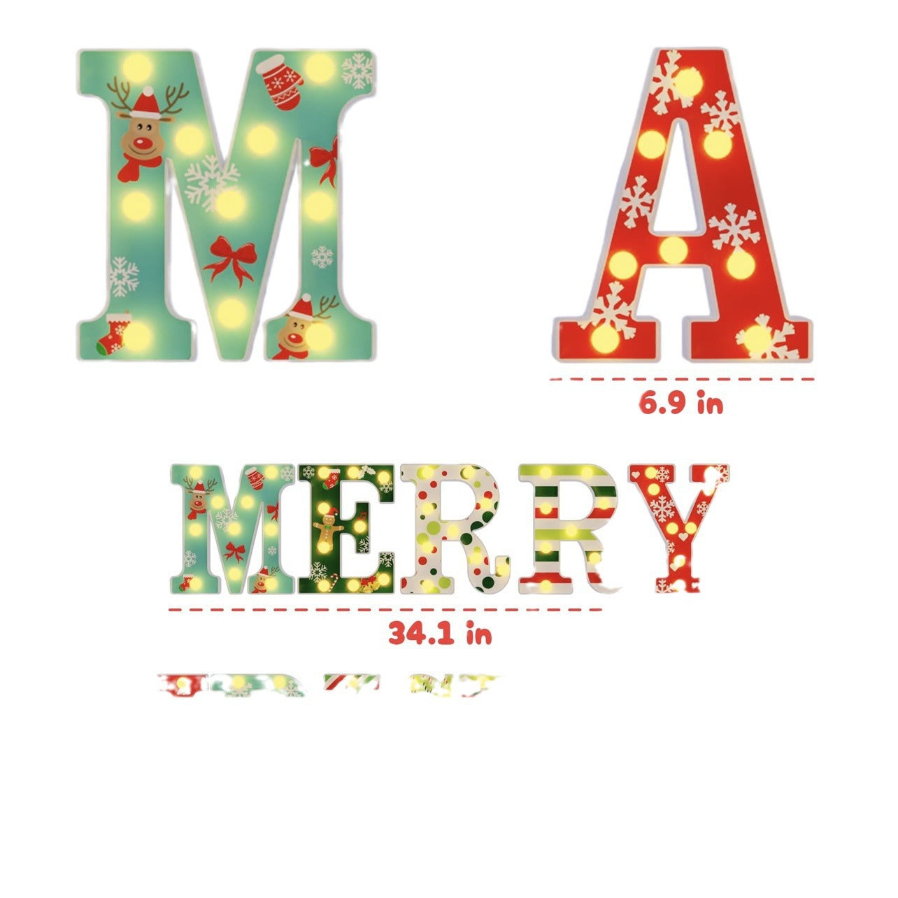 Joy Christmas letters with warm ambient glow