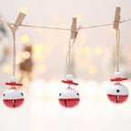 Christmas bell ornaments with holiday theme