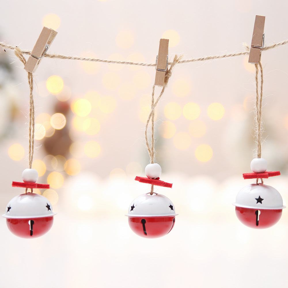 Christmas bell ornaments with holiday theme