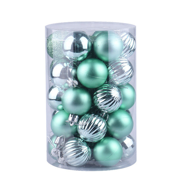 34-Piece Christmas Ball Ornament Set - Christian Home Decor