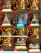 3D lamp design with LED light source for Christmas ambiance
