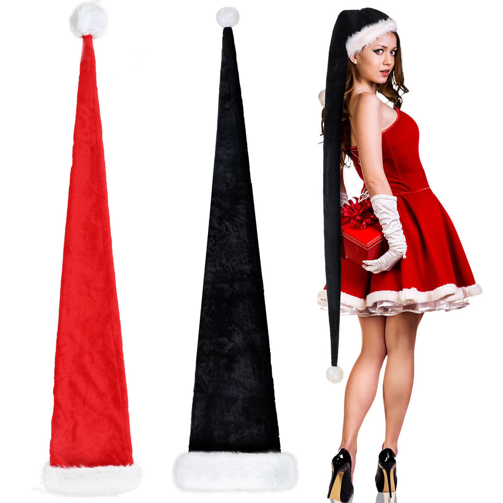 Santa Claus hat with dramatic flowing design for Christmas