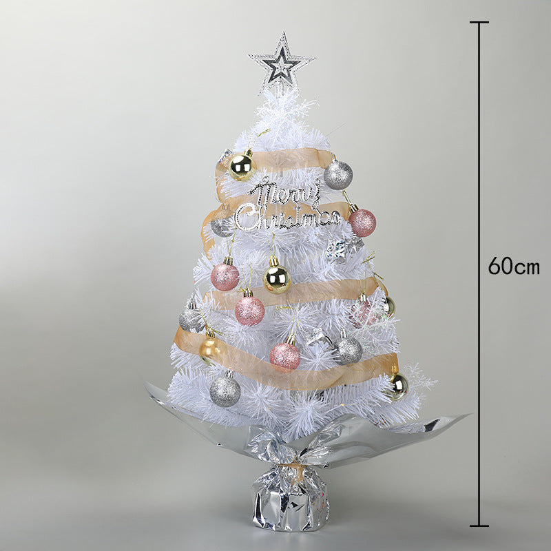 White 45cm mini Christmas tree in minimalist setting