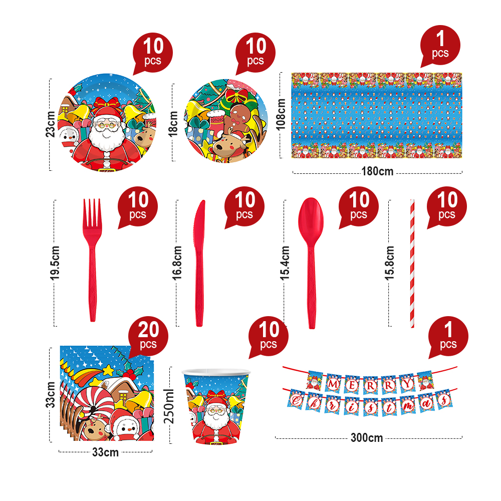 Holiday decoration collection with traditional design